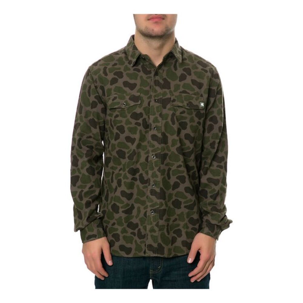 AMBIG Mens The Beardo LS Button Up Shirt, NWT